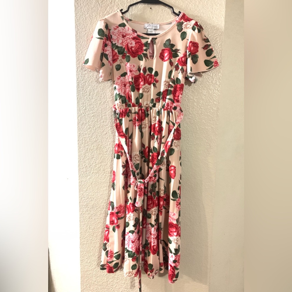 PINK ROSE DRESS